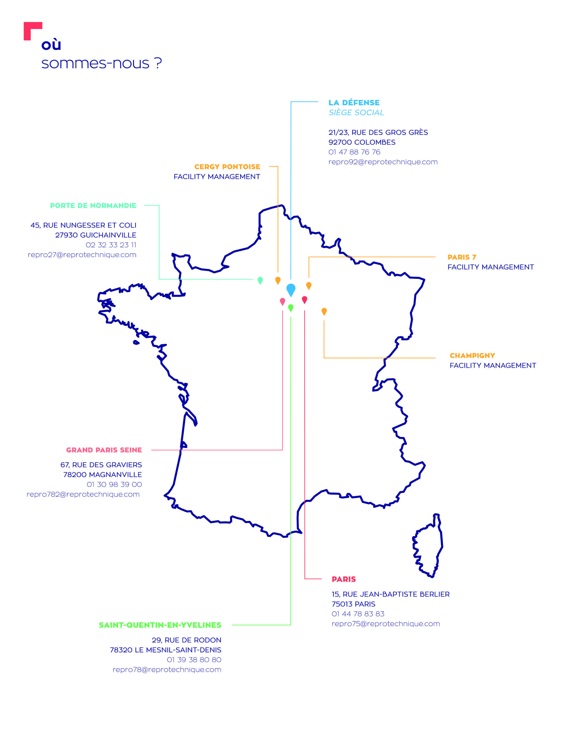 11 - Repro - Affiche - Carte France FOND BLANC-01 implémentations agences reprotechnique ile-de-france proximité